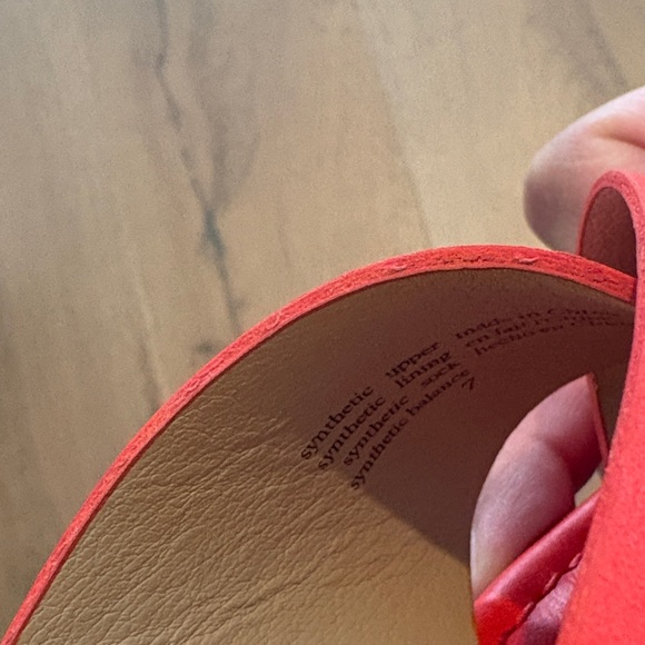 BC Footwear Red Cross Strap Sandals - Picture 6 of 6